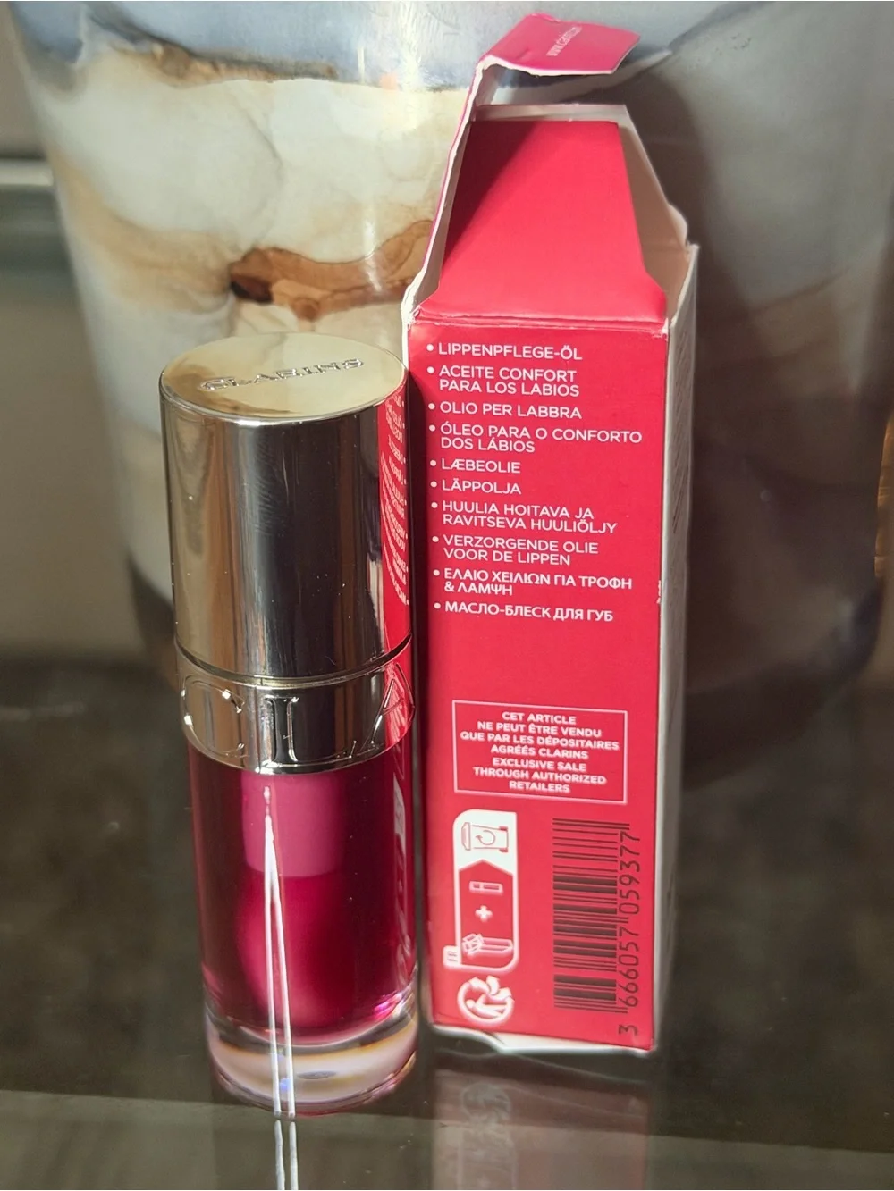 Clarins Lip Comfort Oil 02 Raspberry - Vibrant Raspberry Pink Gloss